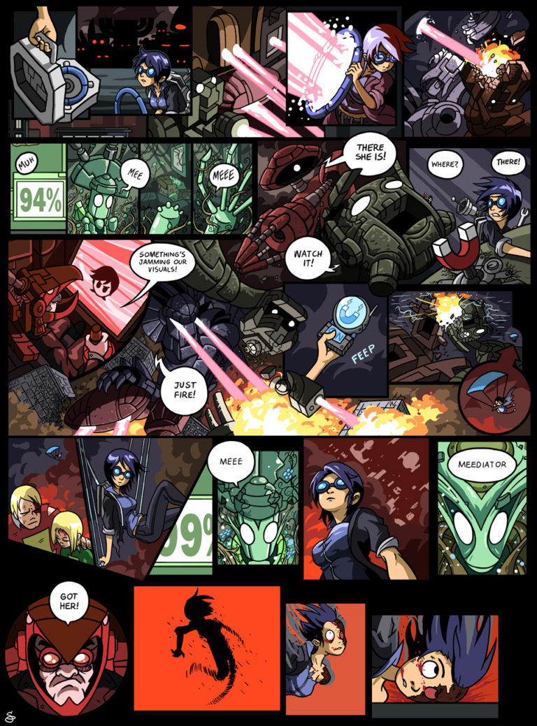 Hob #19 - Kimiko Battles The Pink Robots - Dresden Codak
