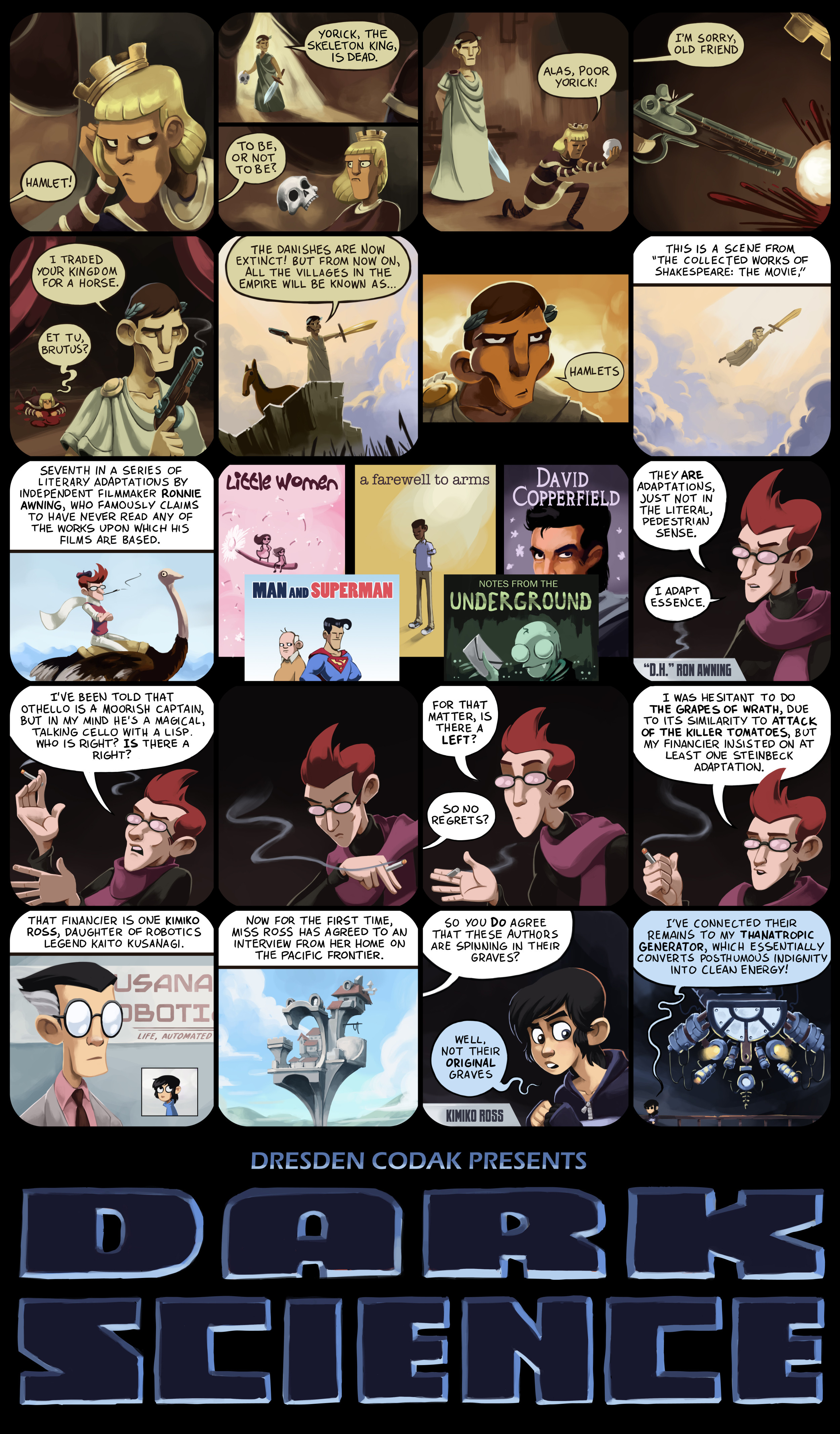 Dark Science #01 – The Collected Works of Shakespeare: the Movie